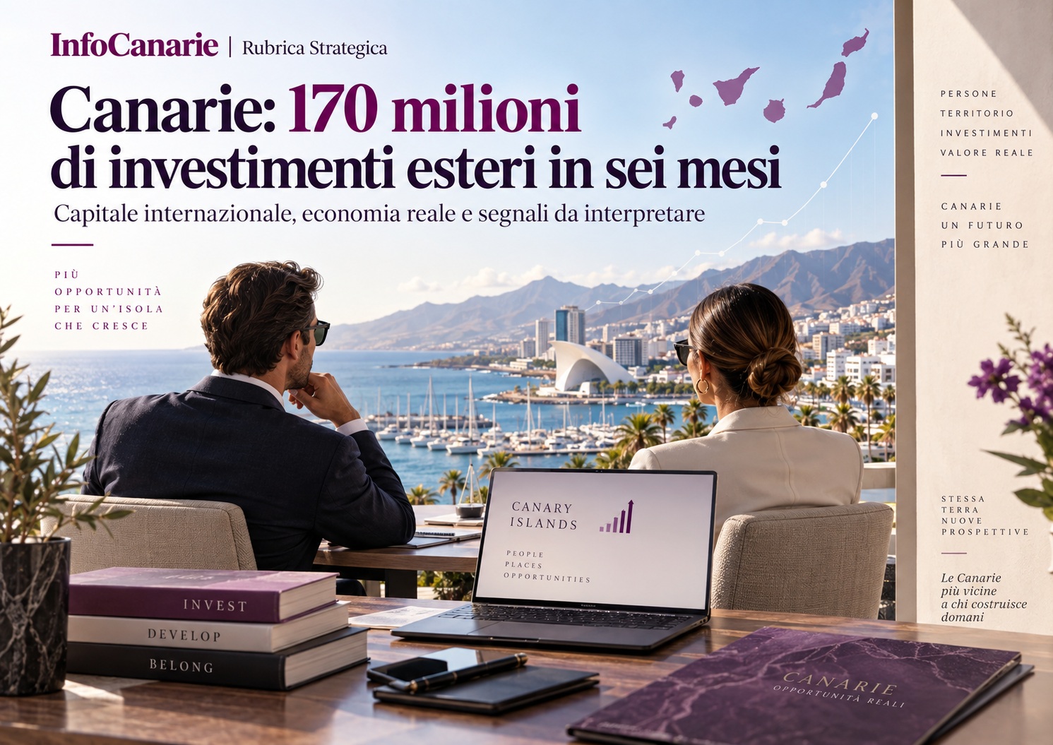 Economia Canarie 2026 | 170 milioni di investimenti esteri nel primo semestre