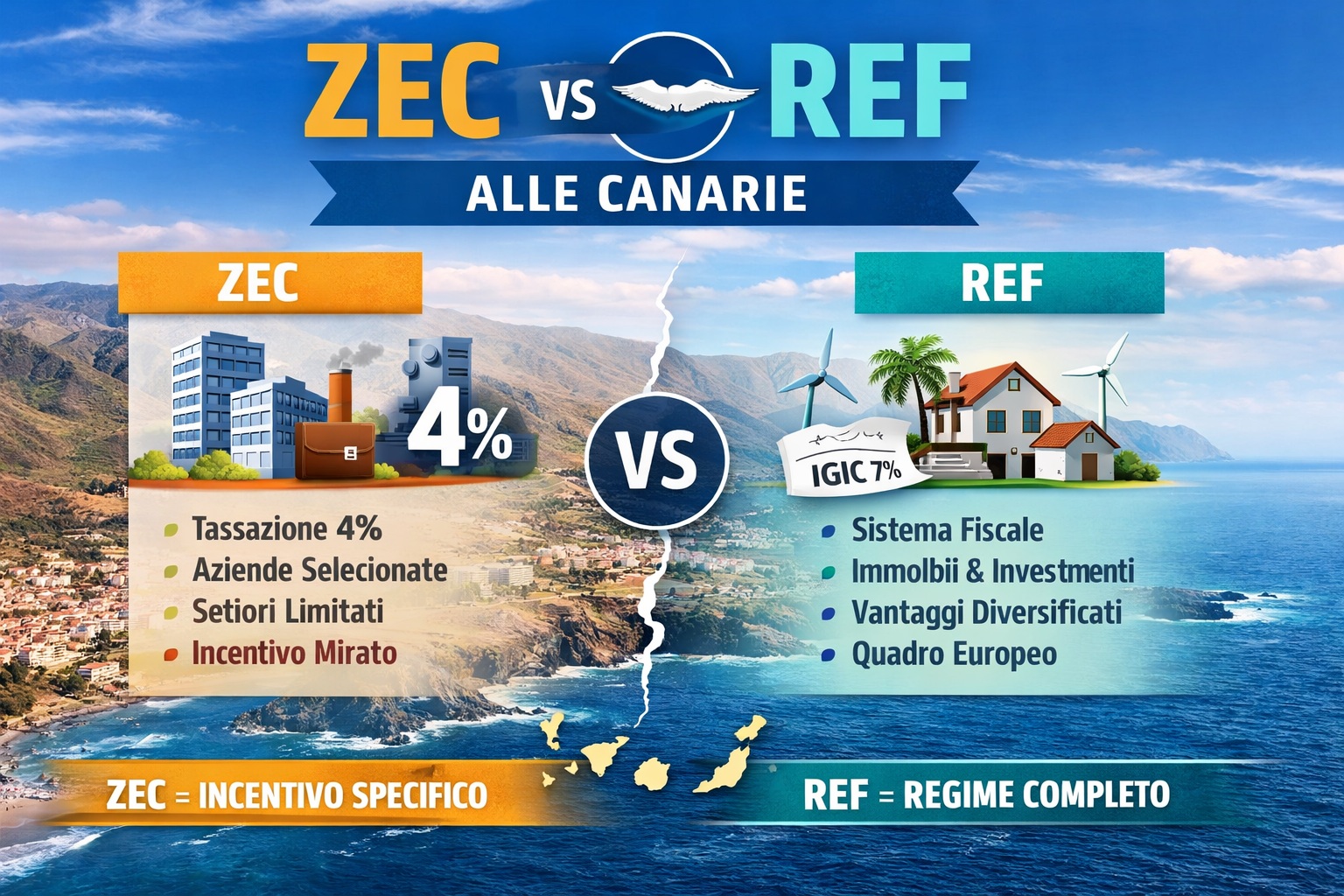 Fiscalità alle Canarie Perché la ZEC non è il quadro completo e cosa prevede davvero il REF