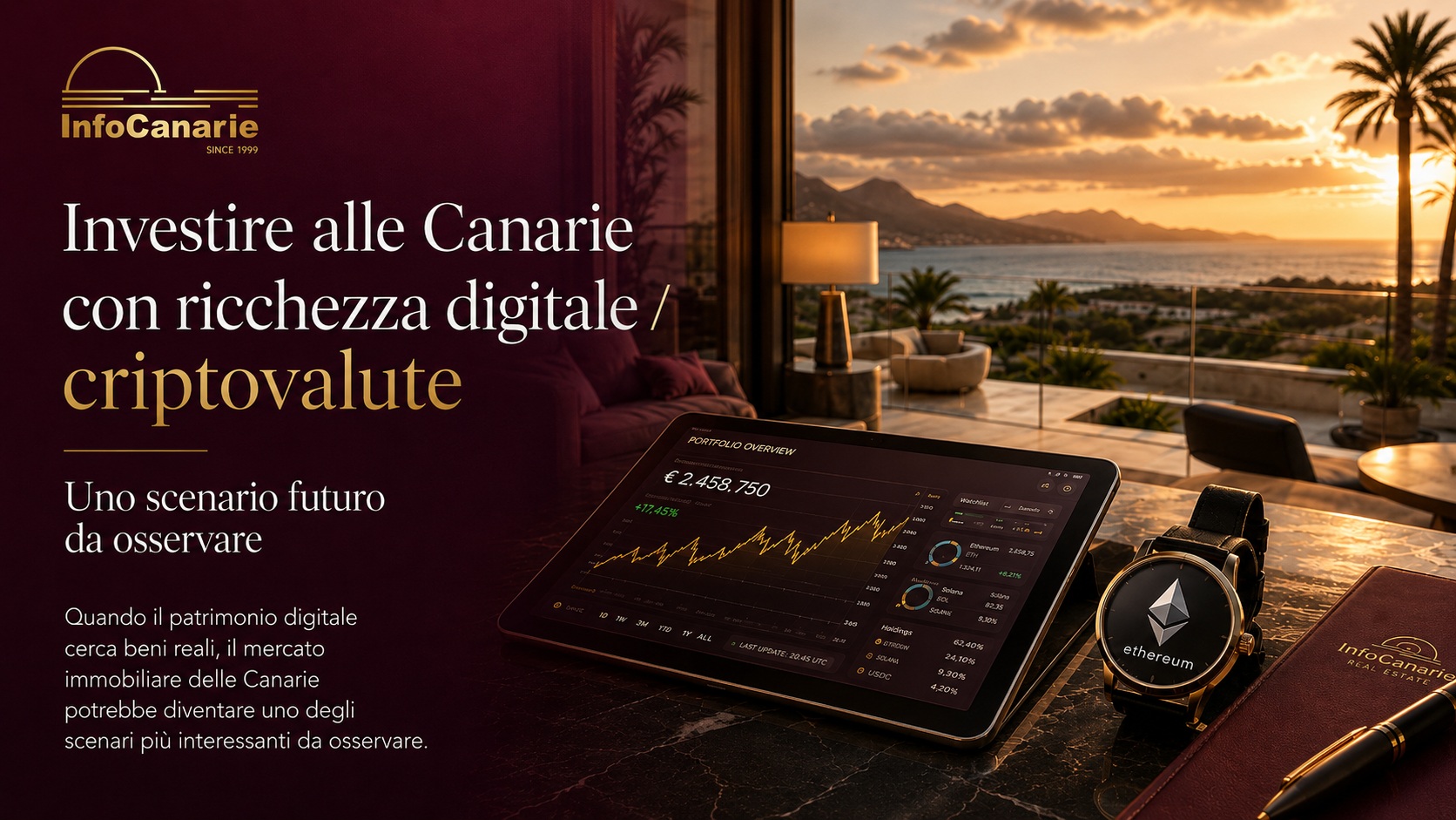 InfoCanarie Investire immobiliare alle Canarie con Criptovalute e Criptomonete ricchezza digitale