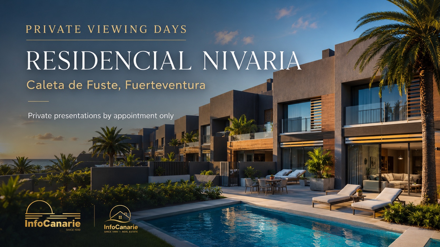 InfoCanarie Private Viewing Days at Residencial Nivaria Caleta de Fuste Fuerteventura