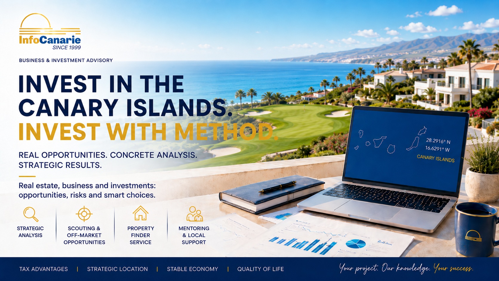 InfoCanarie invest in Canary Islands with method and view