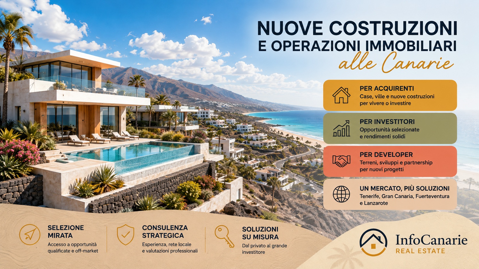 NUOVE COSTRUZIONI ED OPERAZIONI IMMOBILIARI ALLE CANARIE InfoCanarie Promotion and Consulting