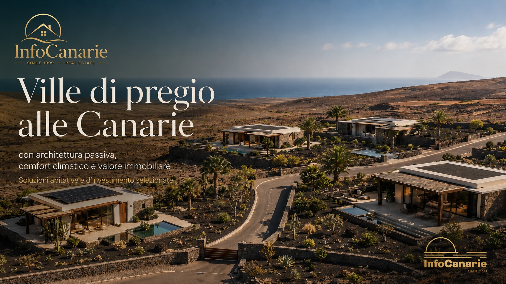 Ville e case di pregio alle Canarie con architettura passiva comfort climatico e valore immobiliare