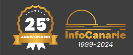 logo 25 anniversario attività di InfoCanarie Promotion and Consulting Canarie Canarias