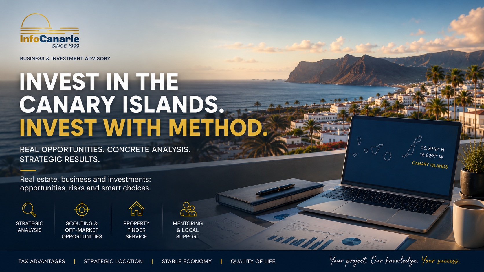 serve metodo per investire alle Canarie InfoCanarie Promotion and Consulting
