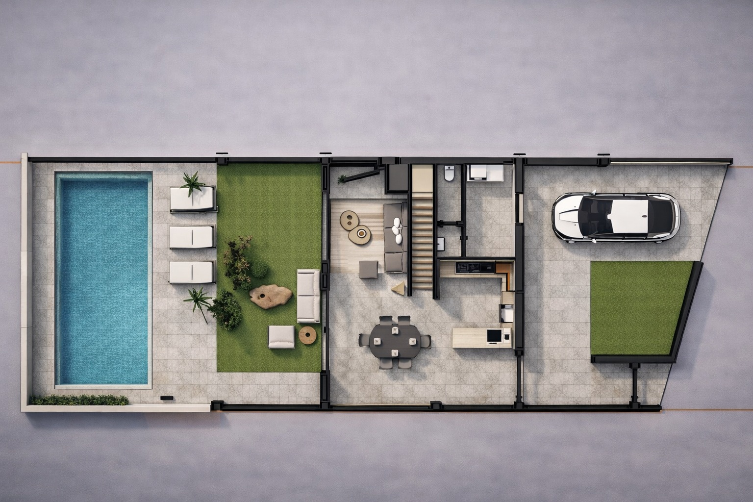 terraced luxury villas for sale in Fuerteventura modern and Italian Style PT 3 Bedrooms